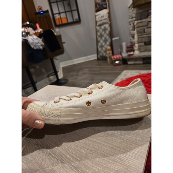 Converse Chuck Taylor All Star Craft Leather Ox Gold Women's Sneakers Size 7 - Picture 9 of 10